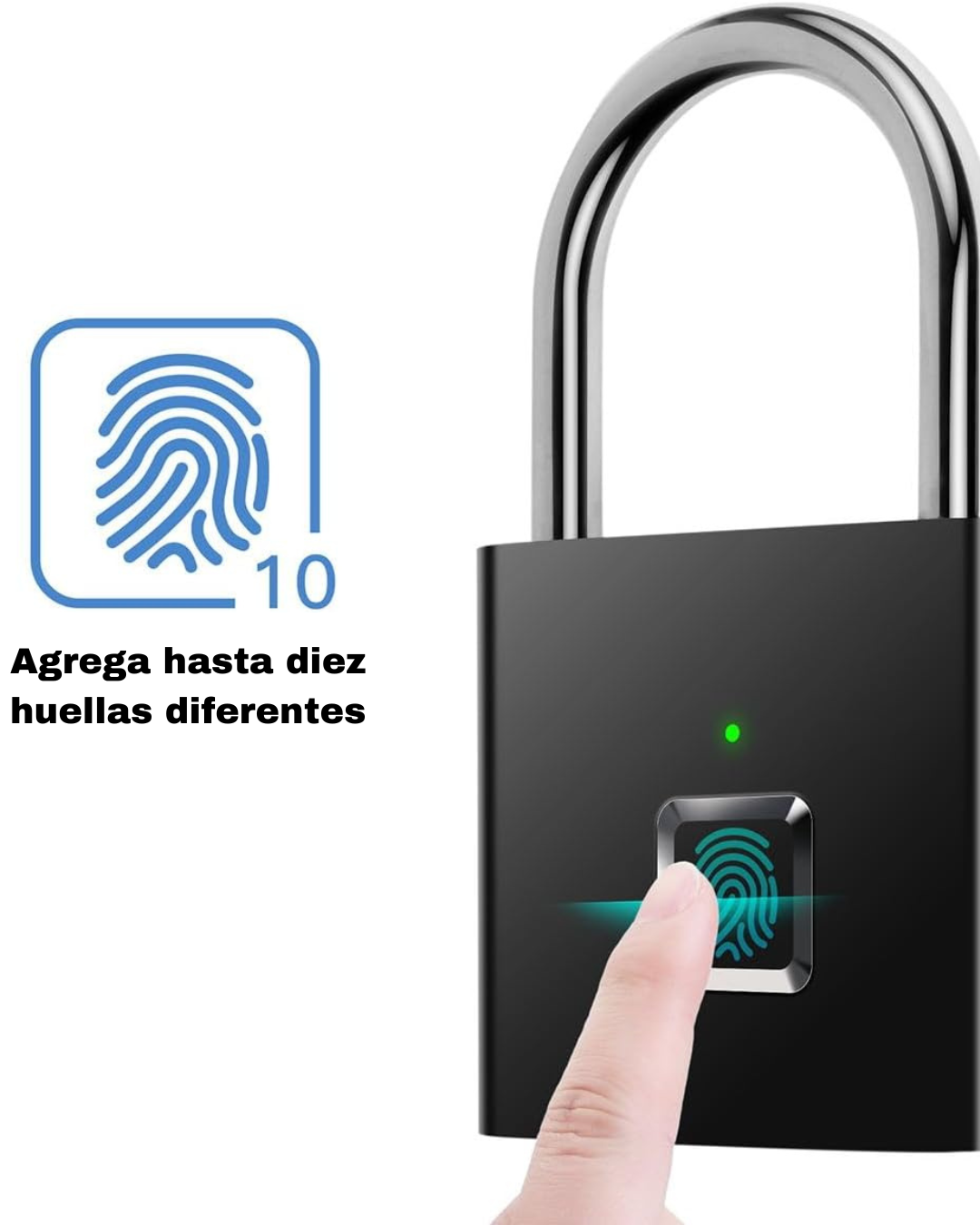 CANDADO INTELIGENTE CON HUELLA DACTILAR