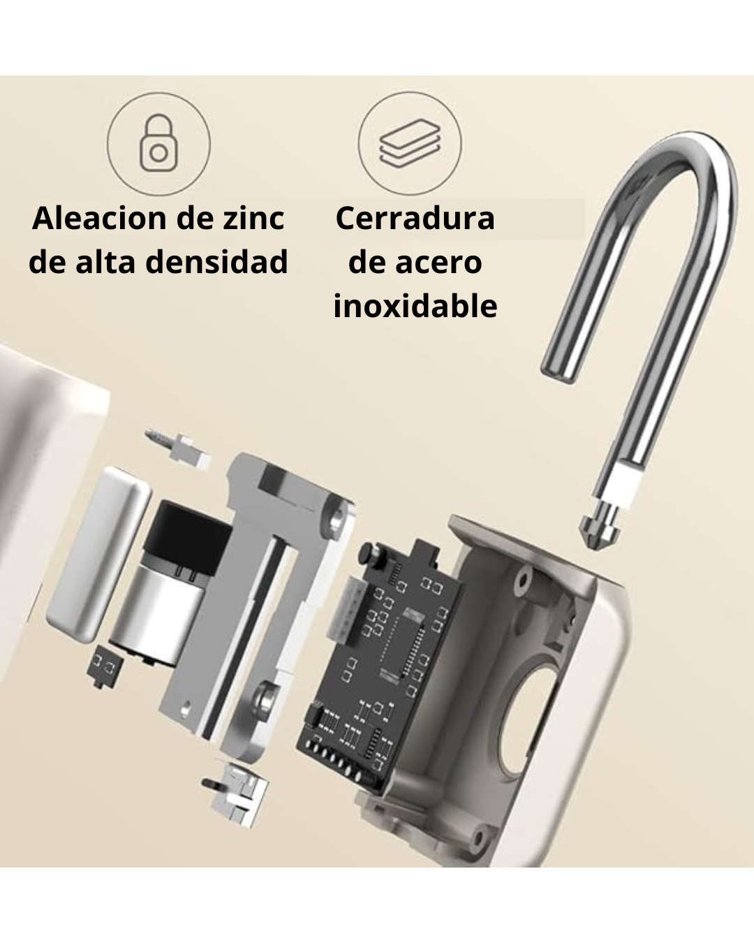 CANDADO INTELIGENTE CON HUELLA DACTILAR