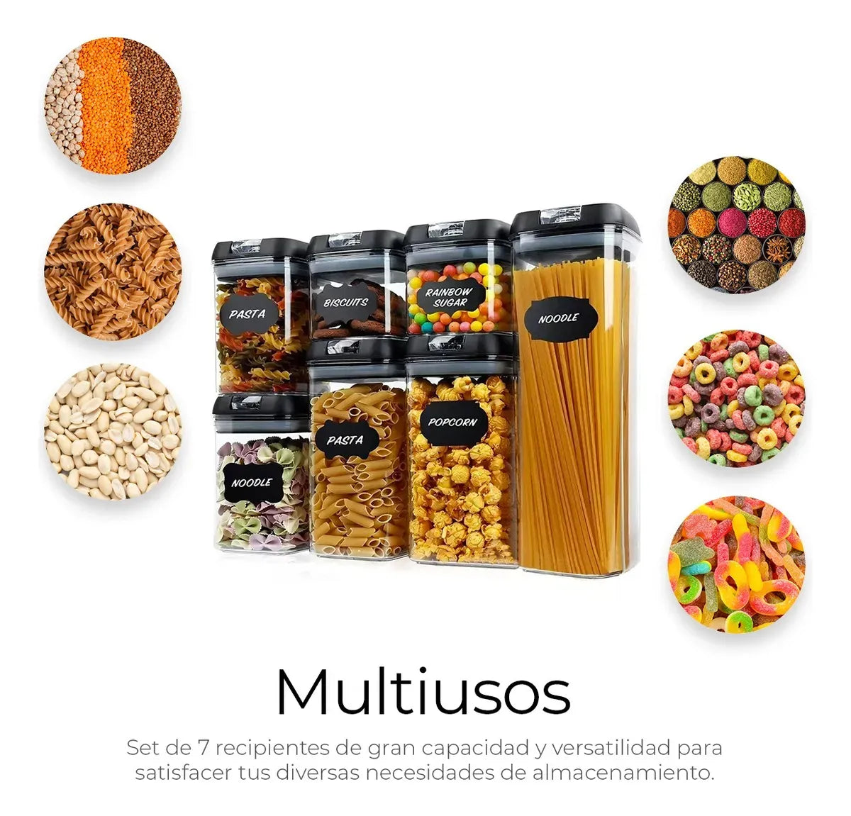 Set De 7 Contenedores Hermeticos
